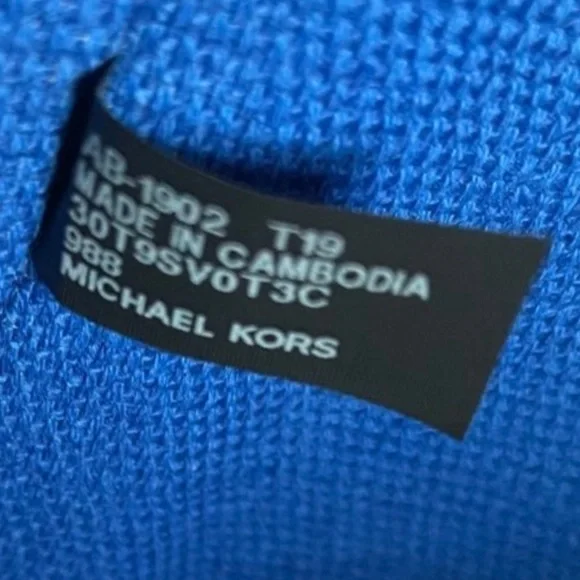 MICHAEL KORS EVA GRCIN BL MLT LG TOTE - Picture 7 of 11